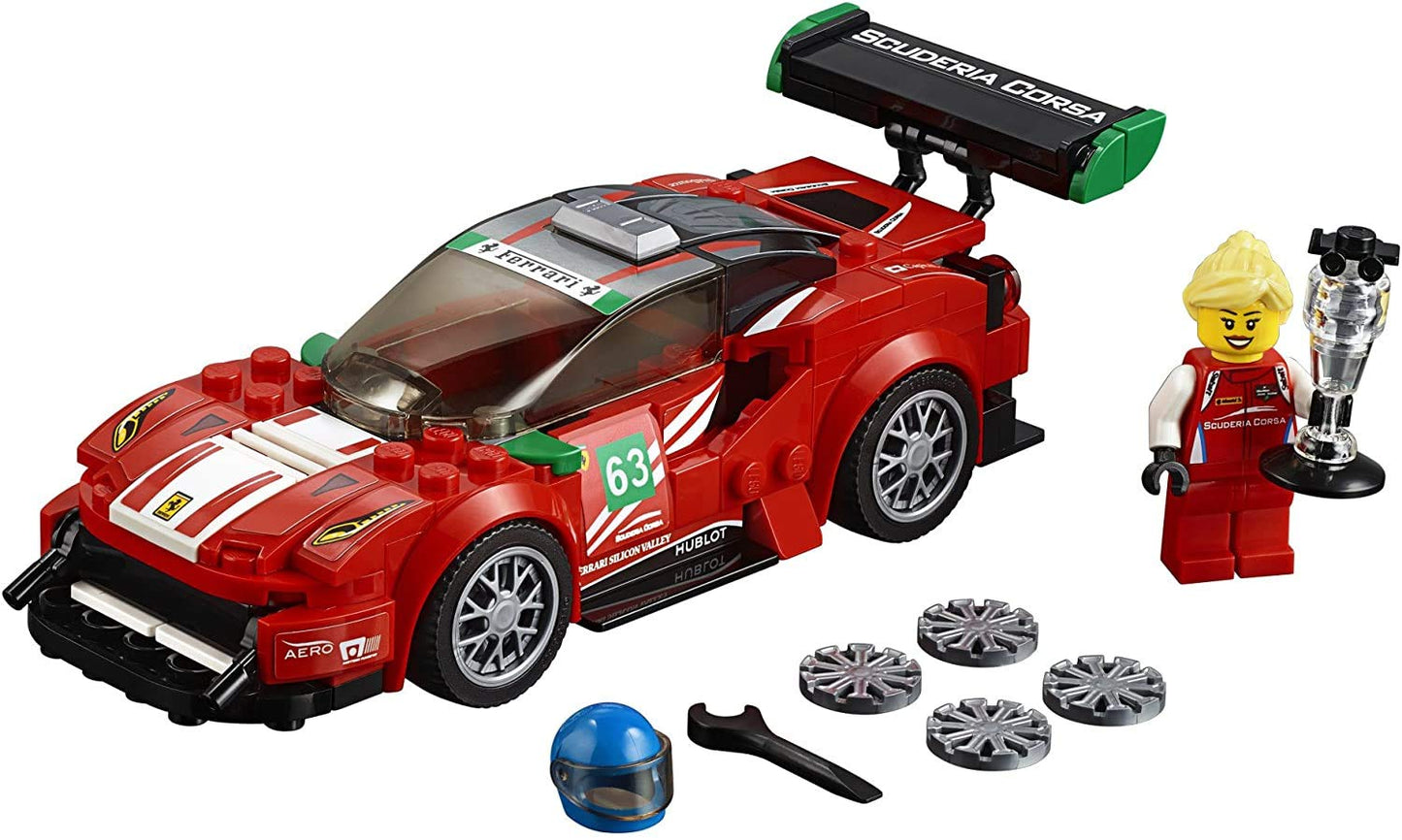 LEGO Speed Champions Ferrari 488 GT3 Scuderia Corsa 75886 – 179-Piece Building Kit