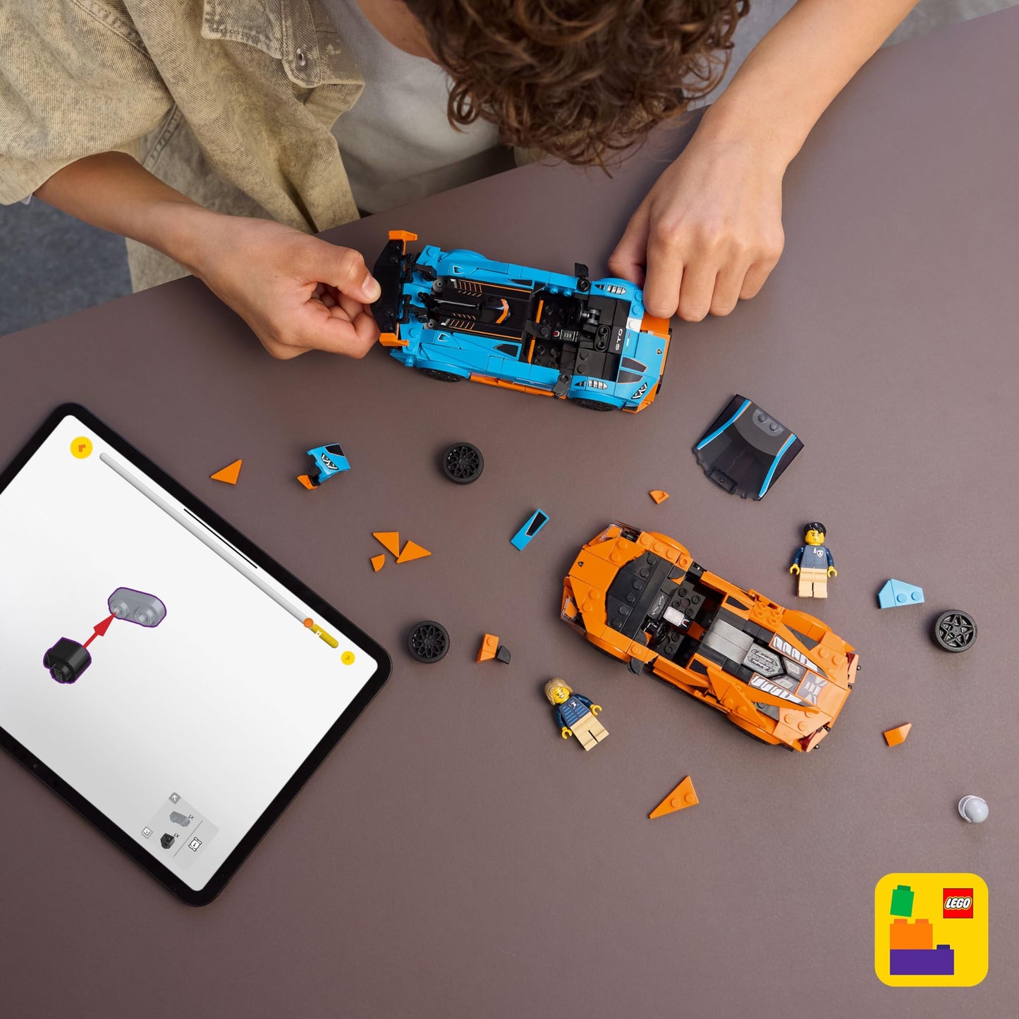 LEGO Speed Champions: Lamborghini Revuelto & Huracan STO (77238) – Build & Display Car Kit for Ages 10+