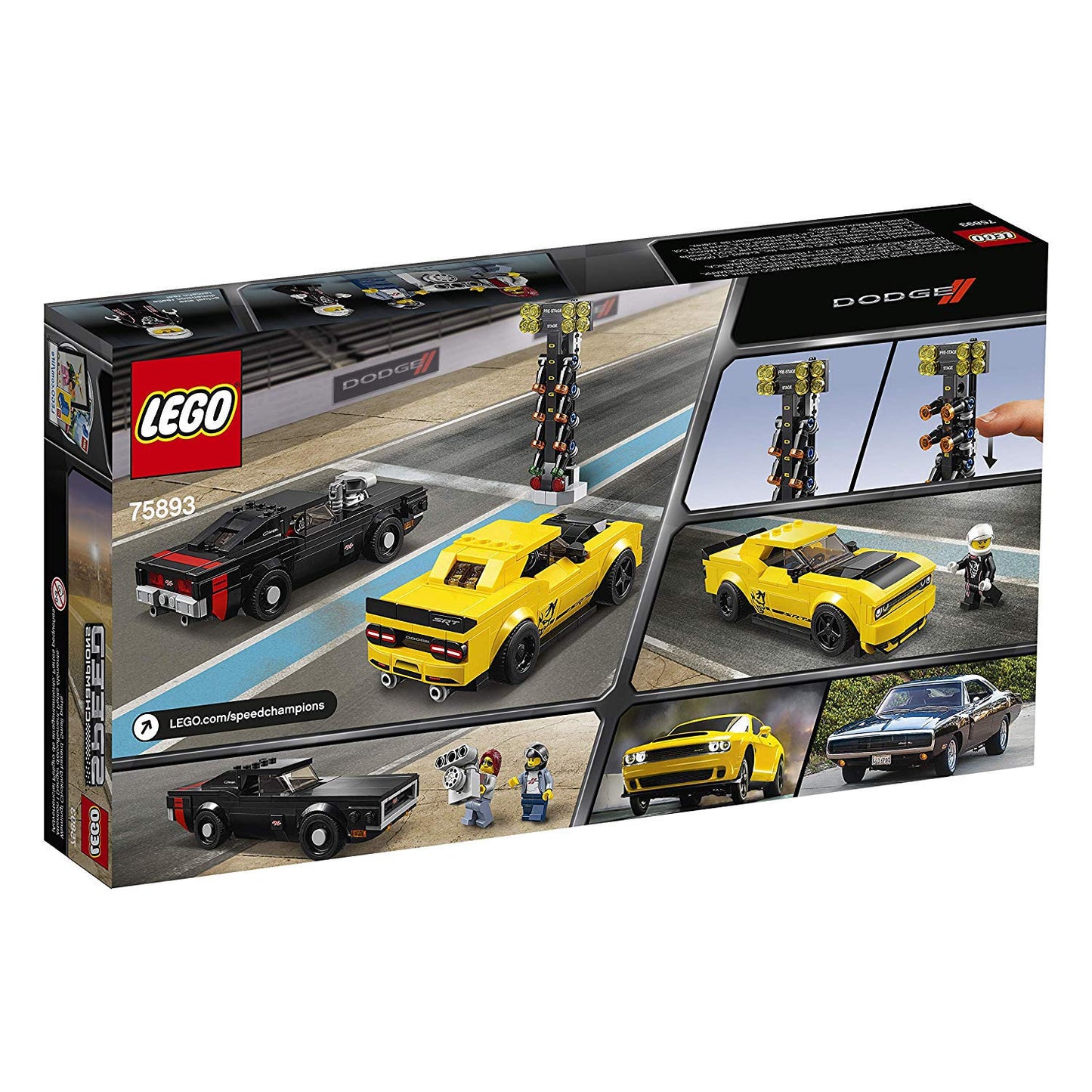 LEGO Speed Champions: 2018 Dodge Challenger SRT Demon & 1970 Dodge Charger RT 75893