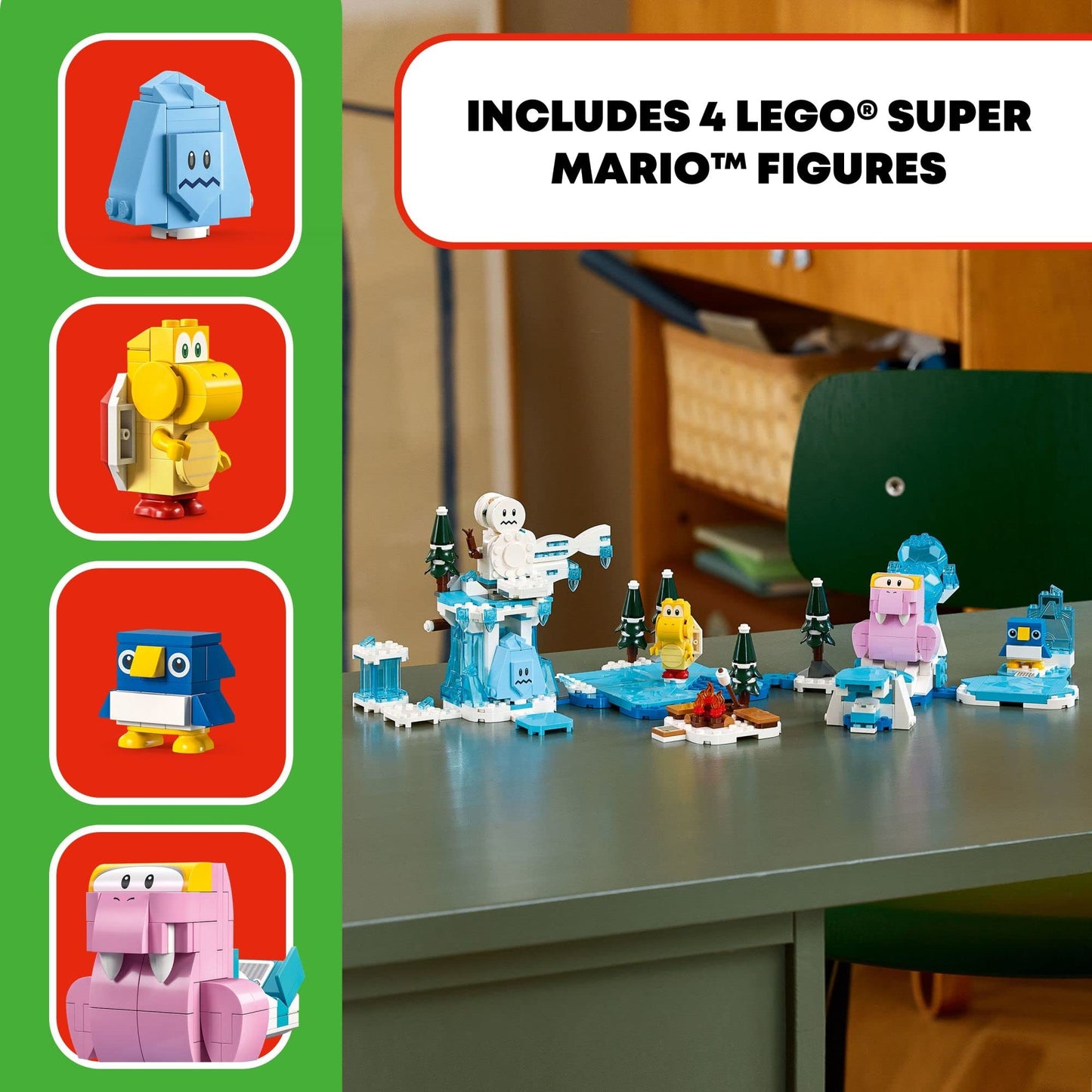 LEGO Super Mario Fliprus Snow Adventure Expansion Set 71417 – Ice Level Play (Starter Course Required)