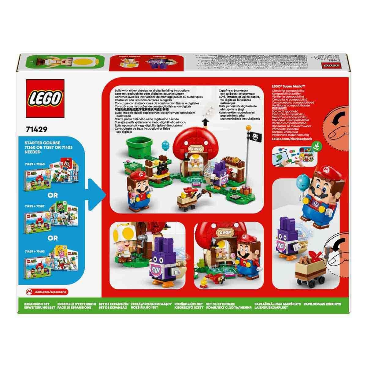 LEGO Super Mario Carottin & Toad Shop Expansion Set (71429) – 230 Pieces