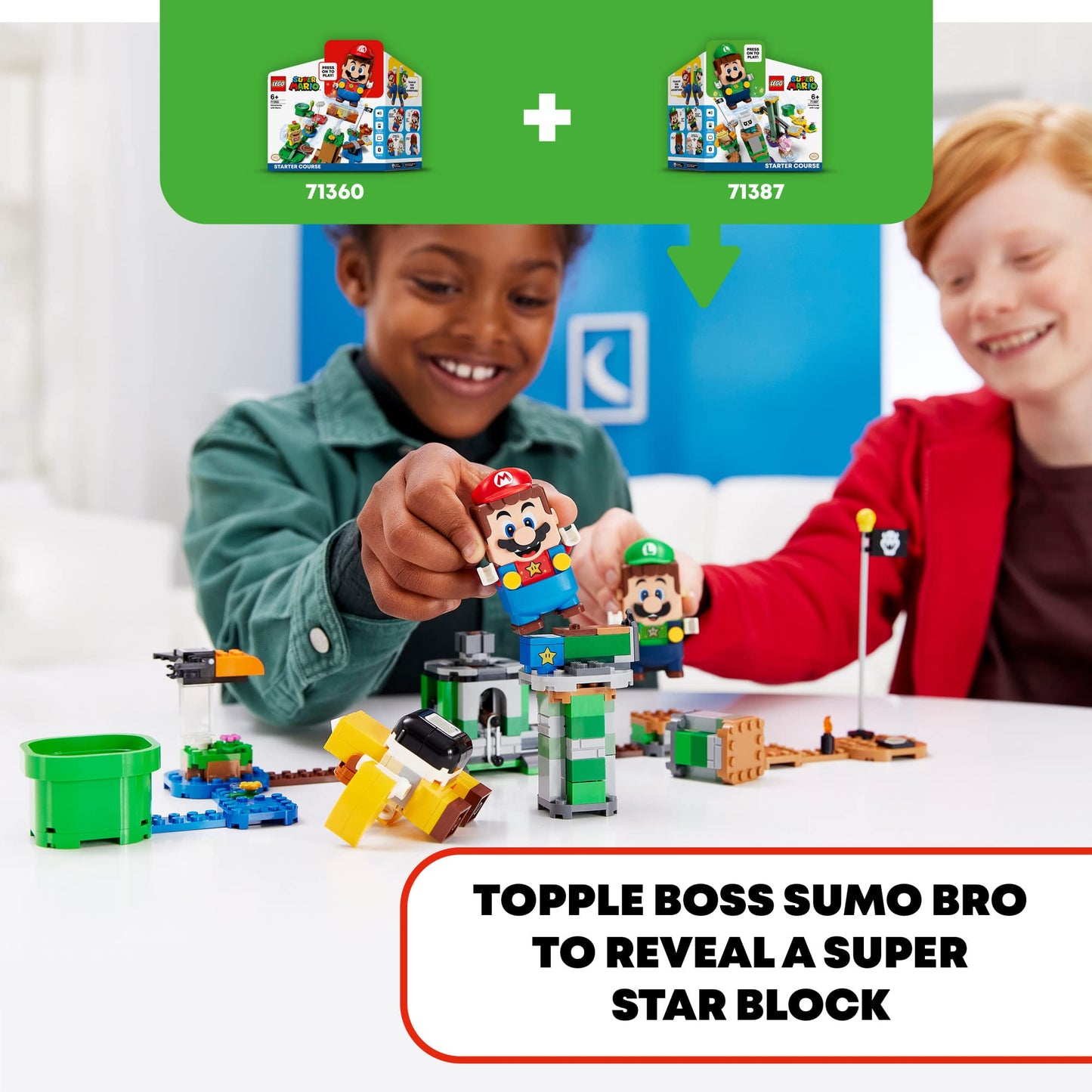 LEGO Super Mario Boss Sumo Bro Topple Tower Expansion Set 71388 – 231 Pieces, Multicolor
