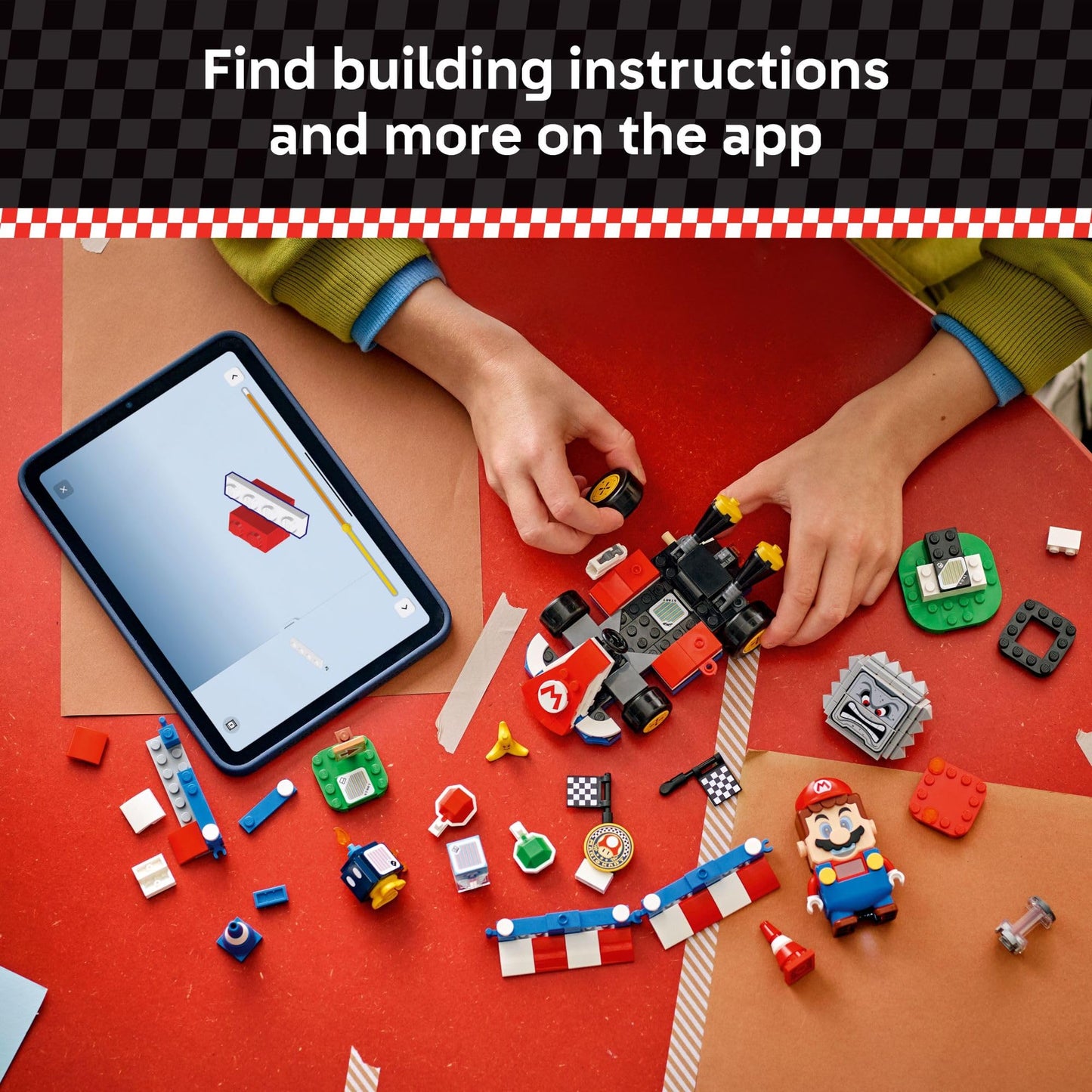 LEGO Super Mario: Mario Kart – Interactive Mario & Standard Kart Building Toy (72043) | 278 Pieces
