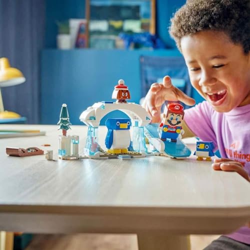 LEGO Super Mario Penguin Family Snow Adventure Expansion Set 71430 | Interactive Goomba & Penguin Figures