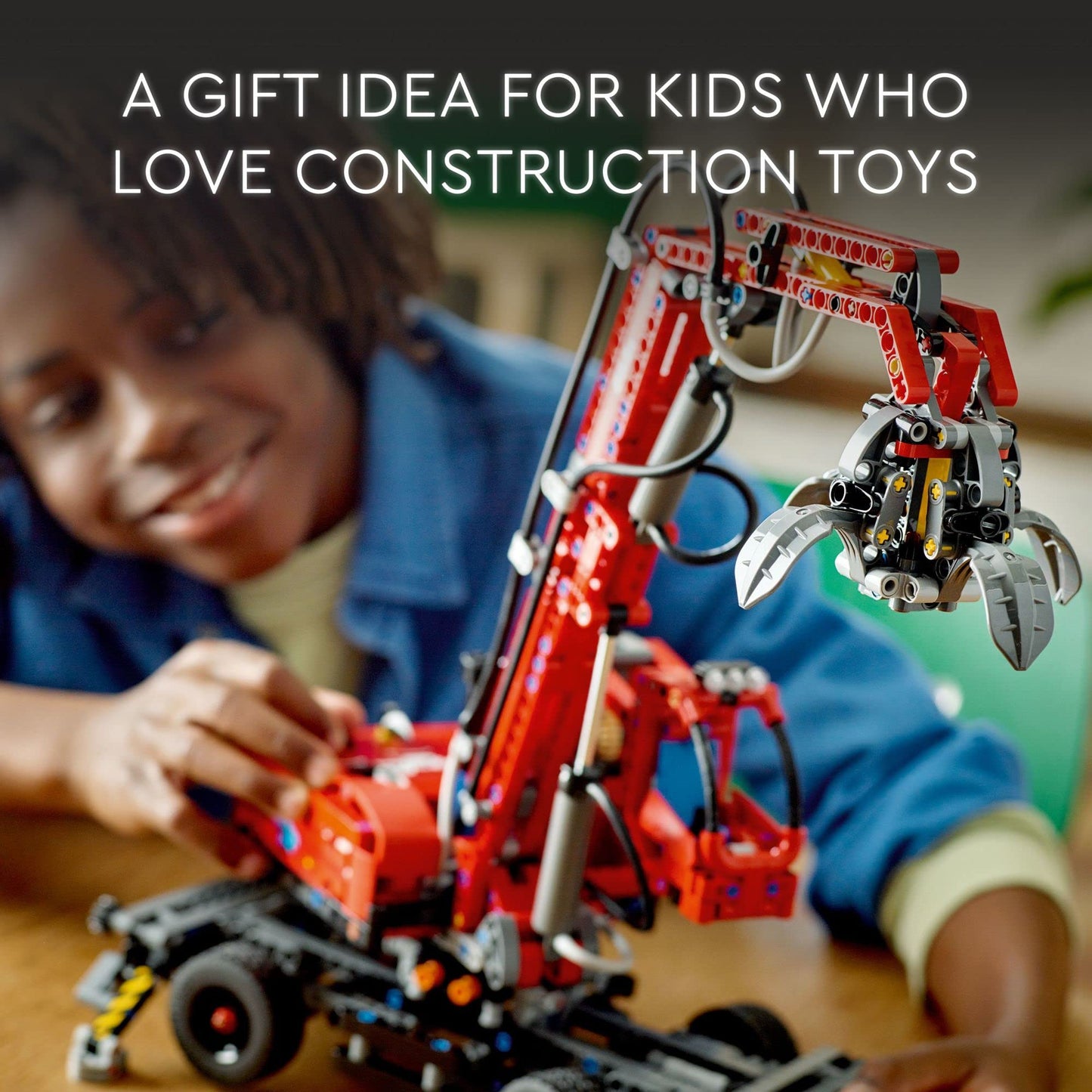 LEGO Technic Material Handler Crane 42144 — 835-Piece Construction Toy for Ages 10+