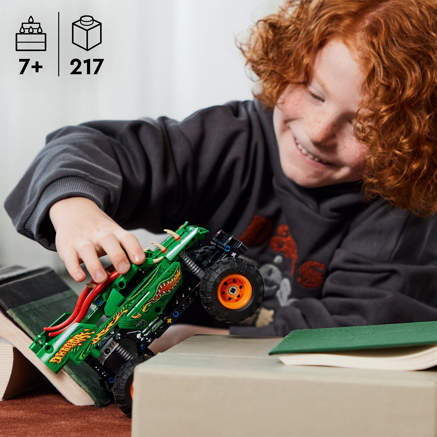 LEGO Technic Monster Jam Dragon 42149 – 2-in-1 Pull-Back Off-Road Truck