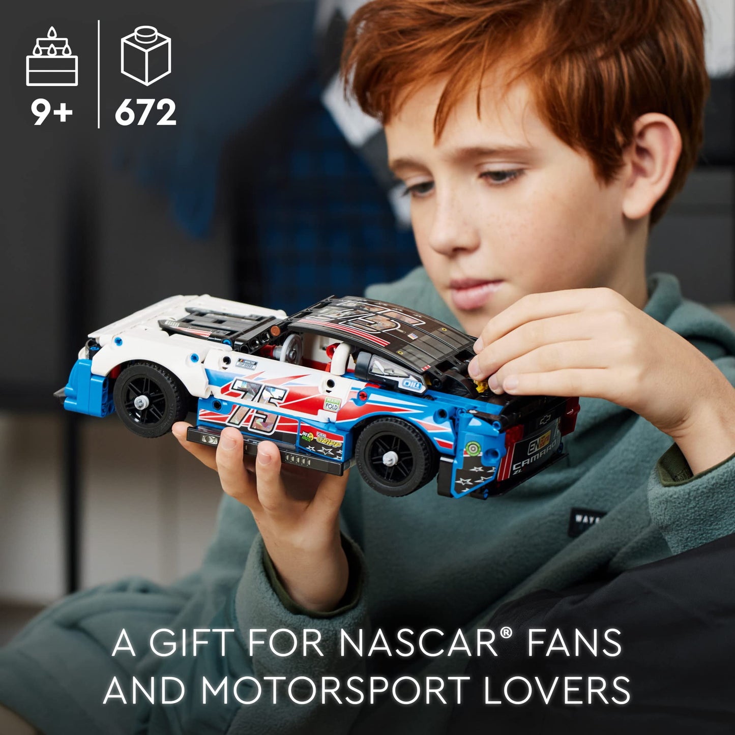 LEGO Technic NASCAR Camaro ZL1 42153 Building Set | Authentic Race Car Model