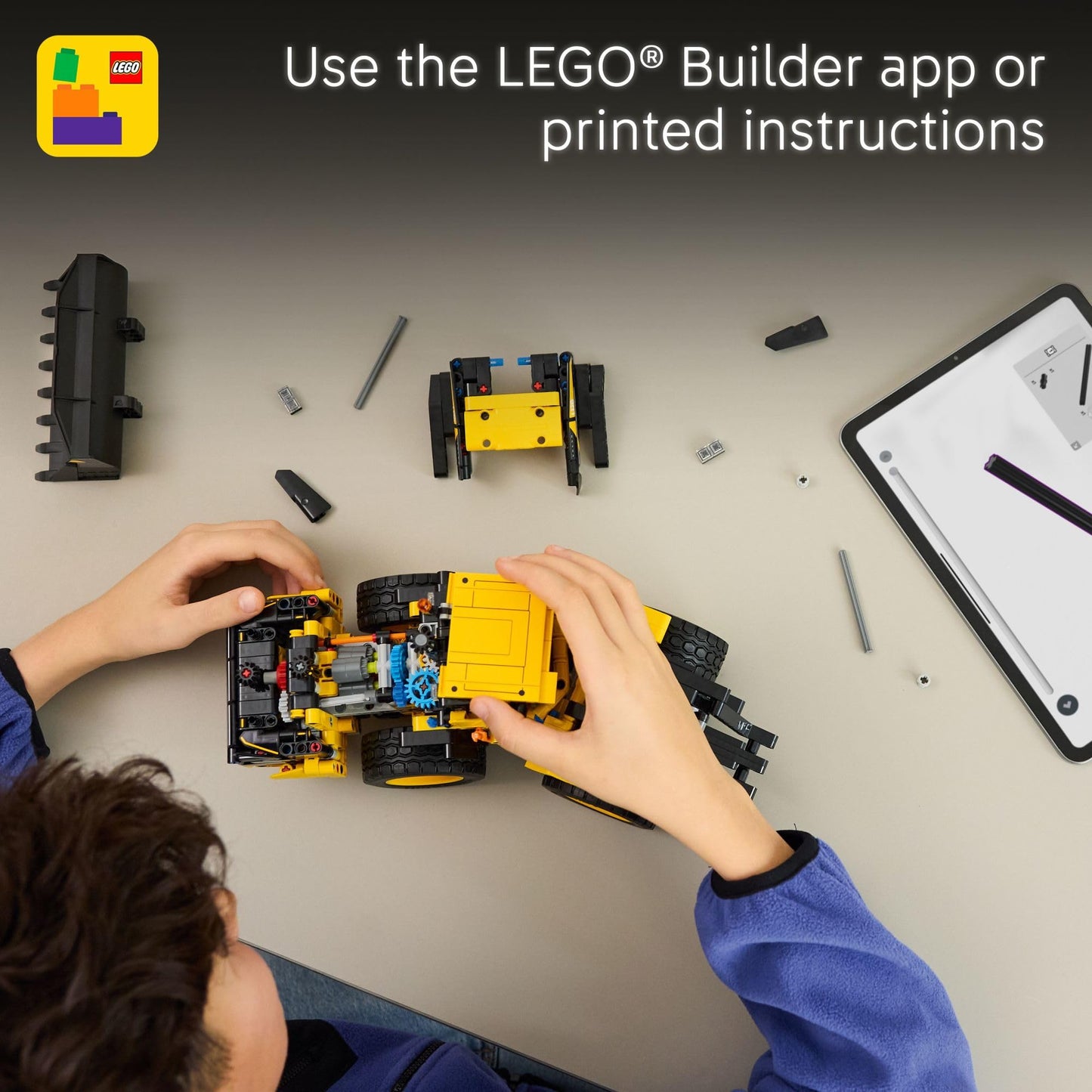LEGO Technic Volvo L120 Electric Wheel Loader (42209) – Realistic Eco-Friendly Building Set for 9+