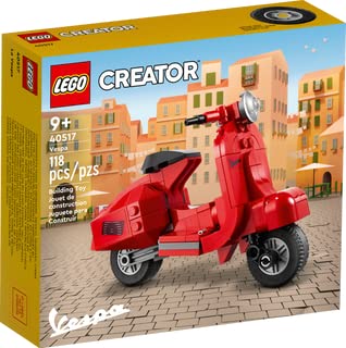 LEGO Vespa 40517 – Red Classic Scooter Model for Creative Play