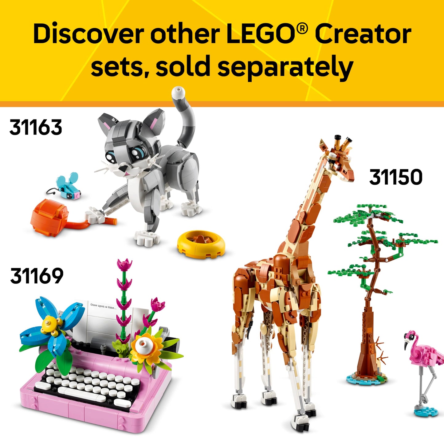 LEGO Creator 3-in-1 Wild Animals Panda Family – 626-Piece Building Kit for Kids 8+
