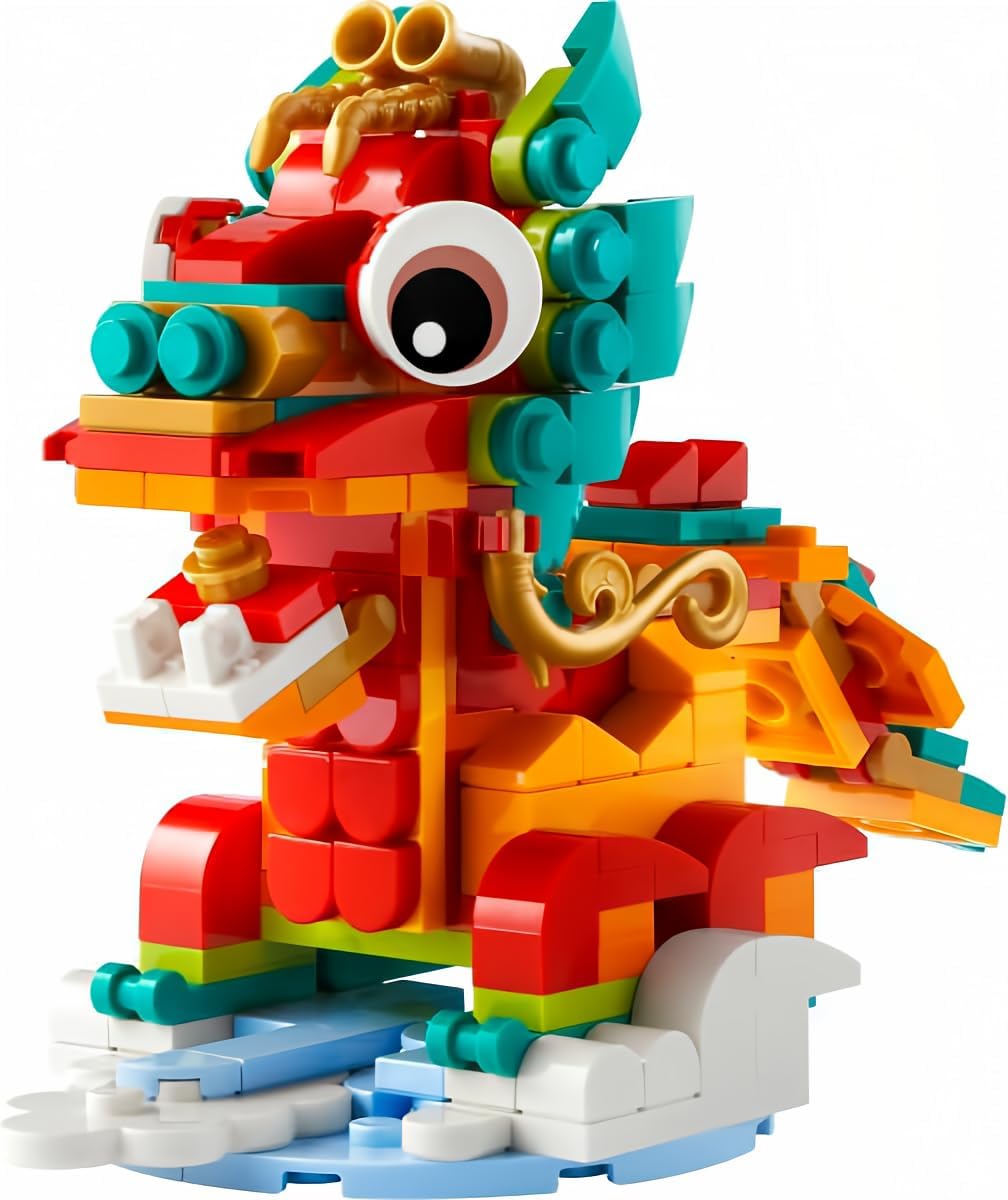 LEGO Year of the Dragon 40611-214 Pz | Buildable Dragon Figure for Chinese New Year