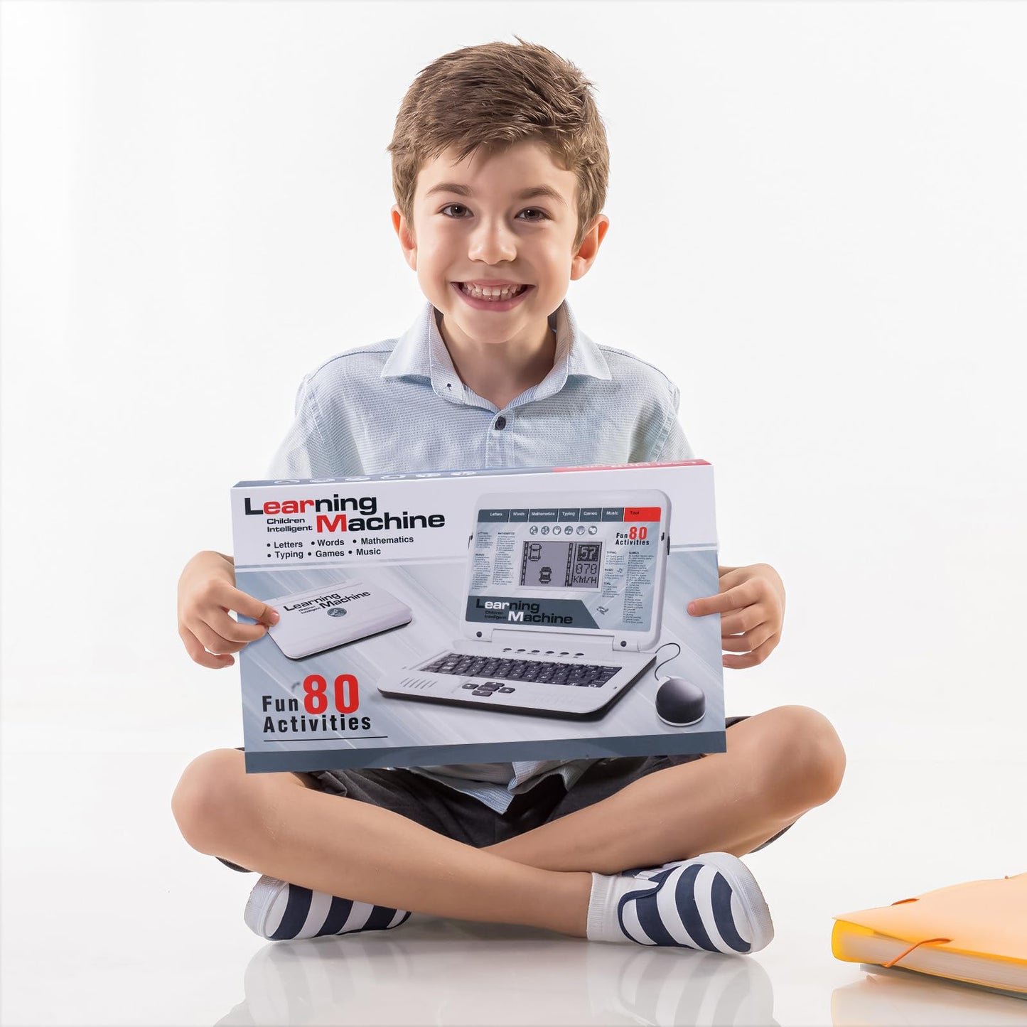 LESHITIAN Kids Laptop – 80 Learning Modes for Alphabet, Math & Music (Ages 5+)