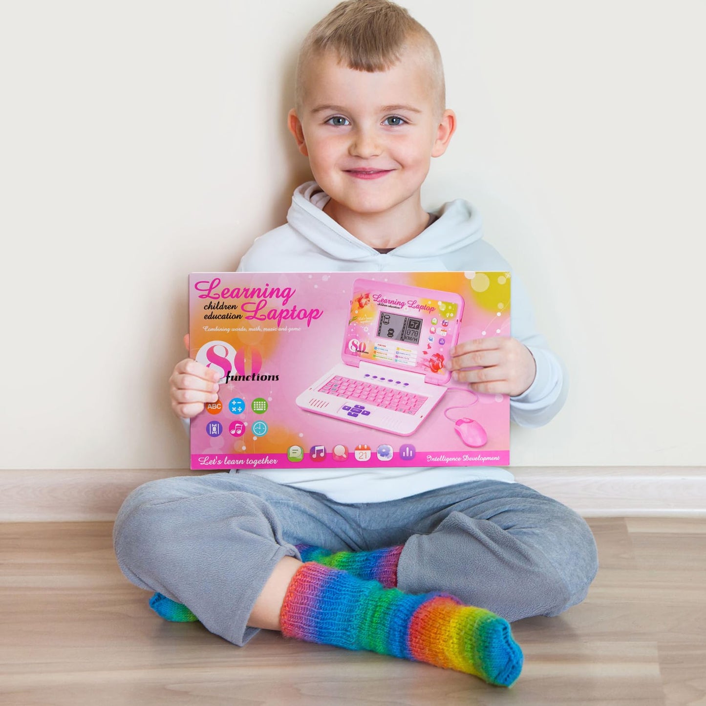 LESHITIAN Kids Laptop | 80 Learning Activities for Alphabet, Words, Math & Music
