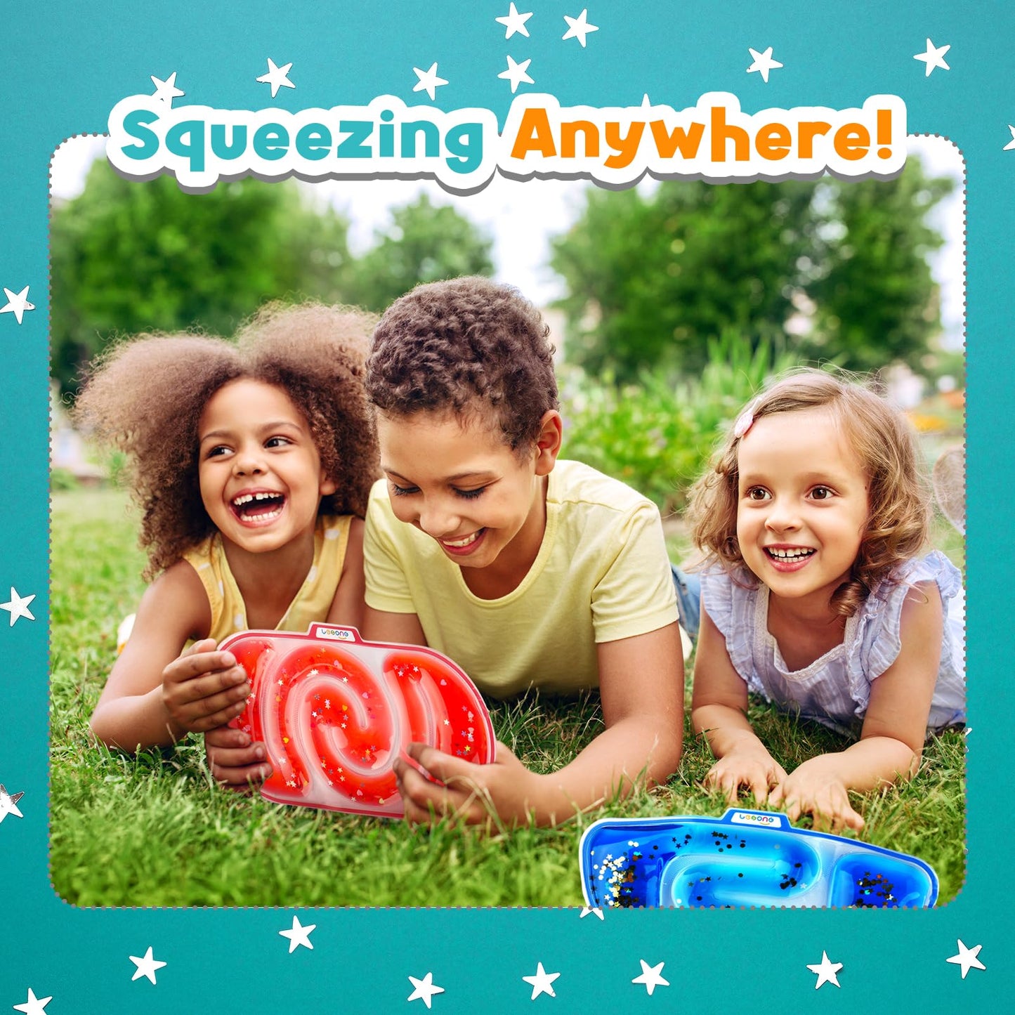 LESONG Sensory Tubes 6-Pack — Calming Fidget Toys for Kids & Adults