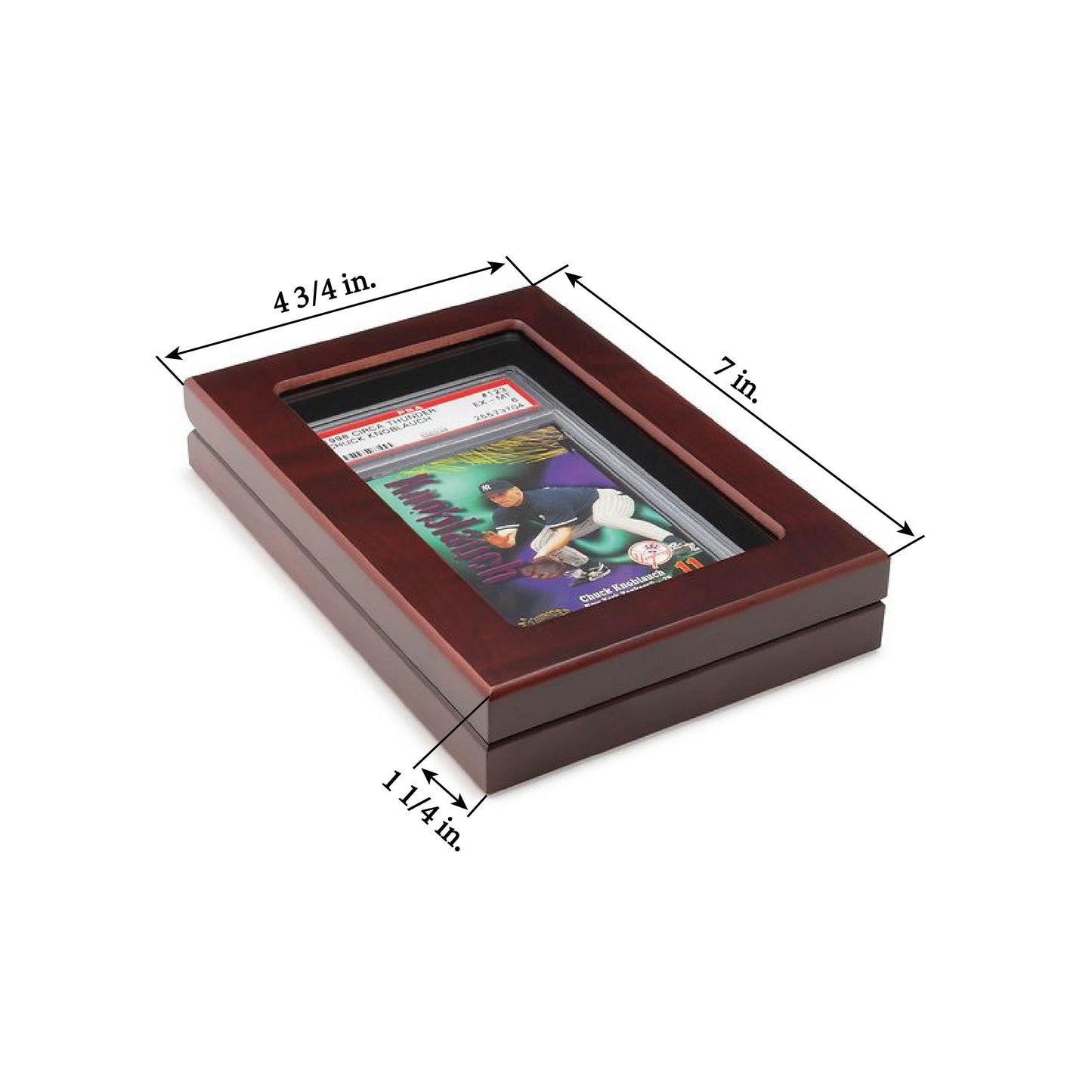 Leuchtturm Lighthouse Presentation Case for One PSA Holder | Volterra Box, Mahogany Finish