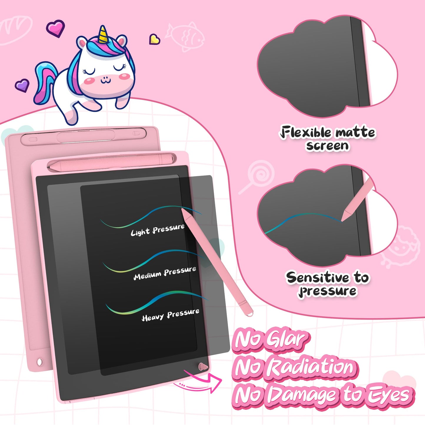 LEYAOYAO 8 Pack LCD Writing Tablet for Kids – Colorful Doodle Boards for Ages 3-6