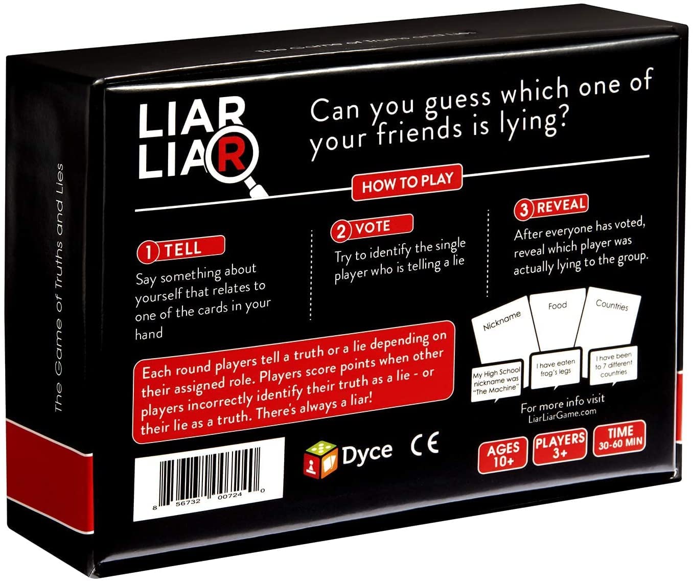 LIAR LIAR Party Game – The Family Card Game of Truths and Lies for All Ages