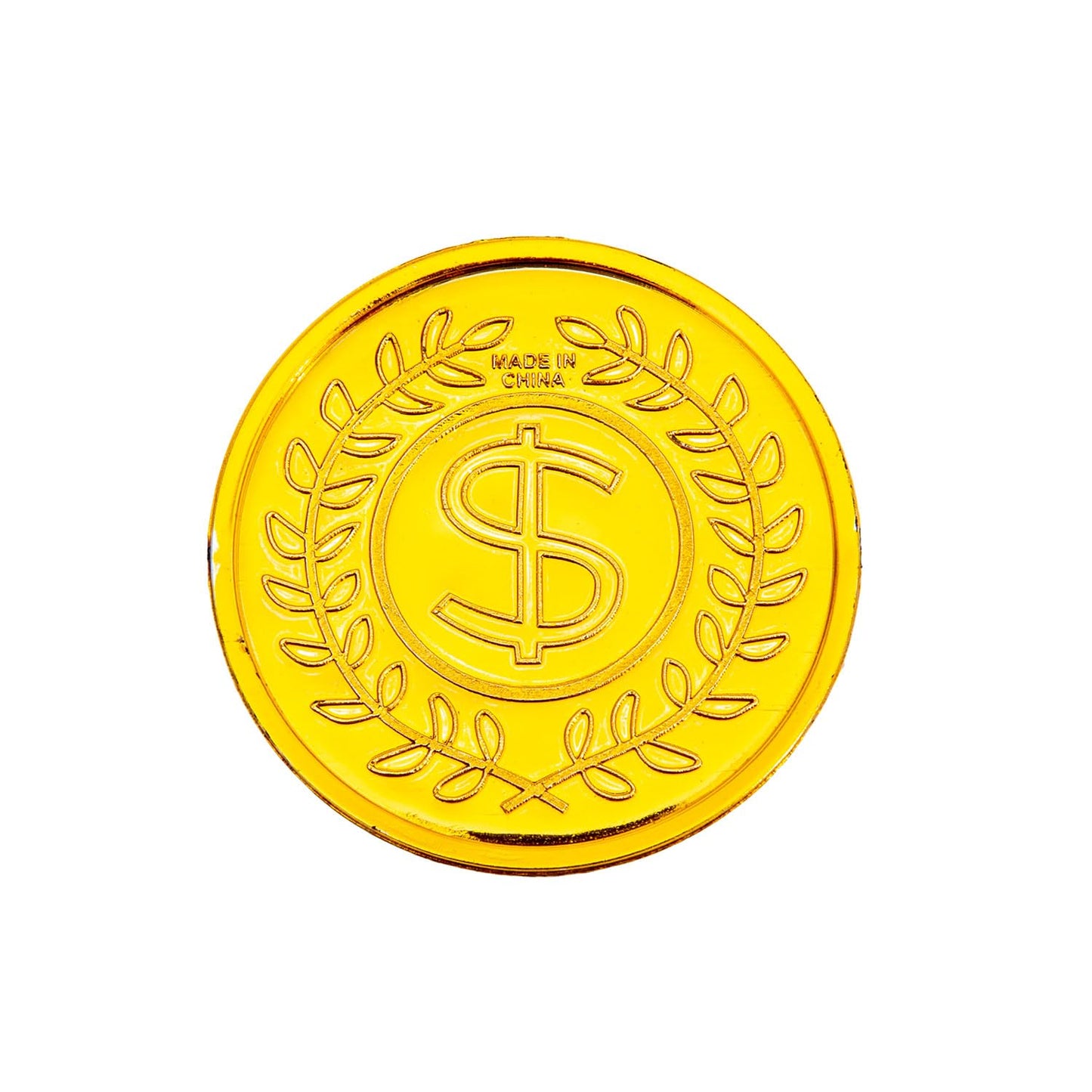 Liatunou 100 Pcs Plastic Gold Coins Bulk | Pirate Treasure Hunt & Party Decorations