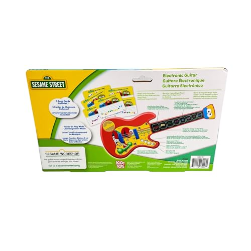 LICENSE 2 PLAY Sesame Street Music Time Guitar – Portable Learn-to-Play Toy for Toddlers