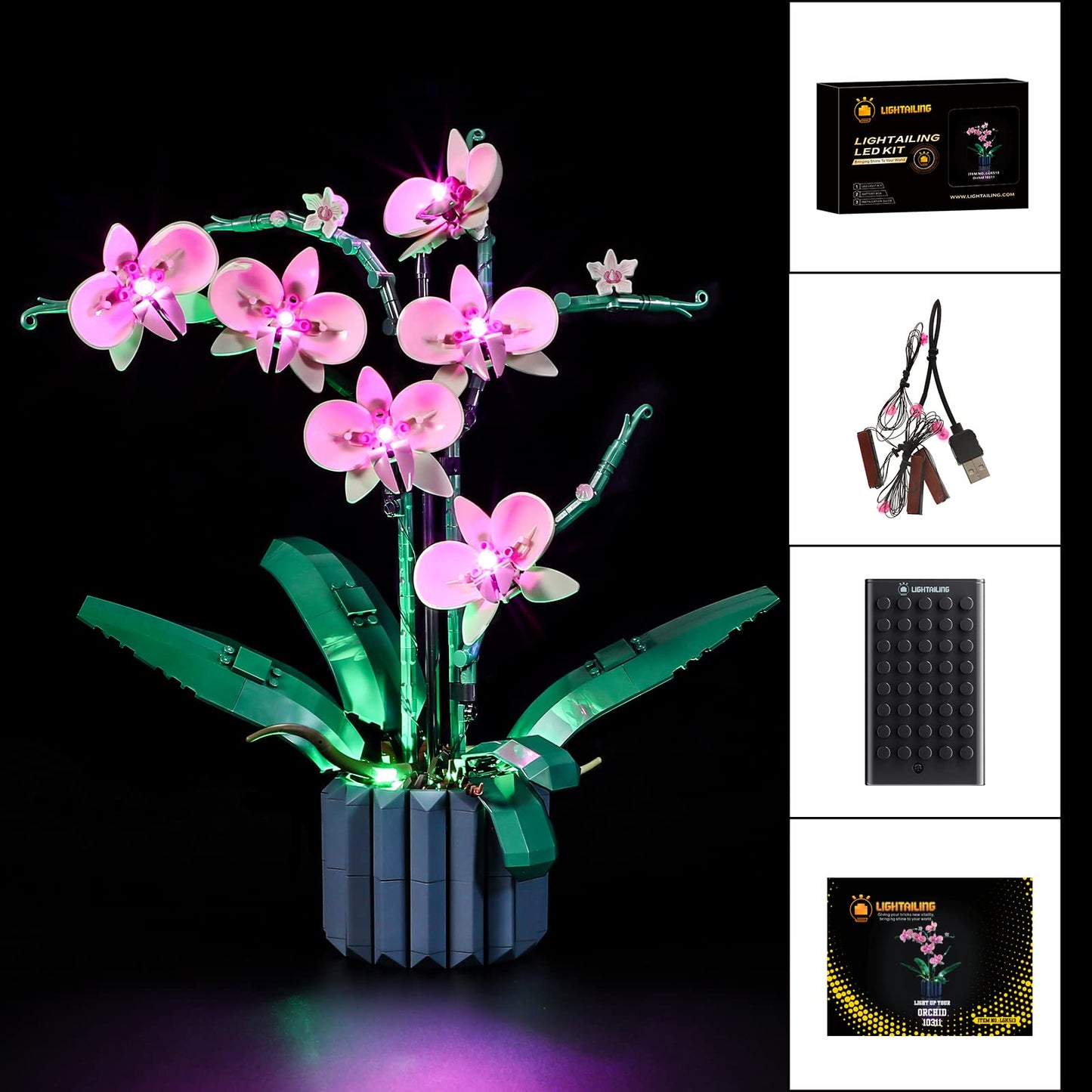 LIGHTAILING LED Light for LEGO 10311 Orchid – Easy Install, Hidden Wiring, Gift-Ready