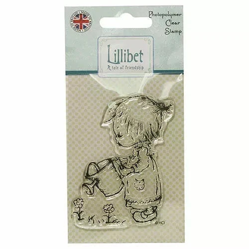 LILLIBET CLEAR STAMPS - WATERING CAN GREAT FOR CARDS AND CRAFTS