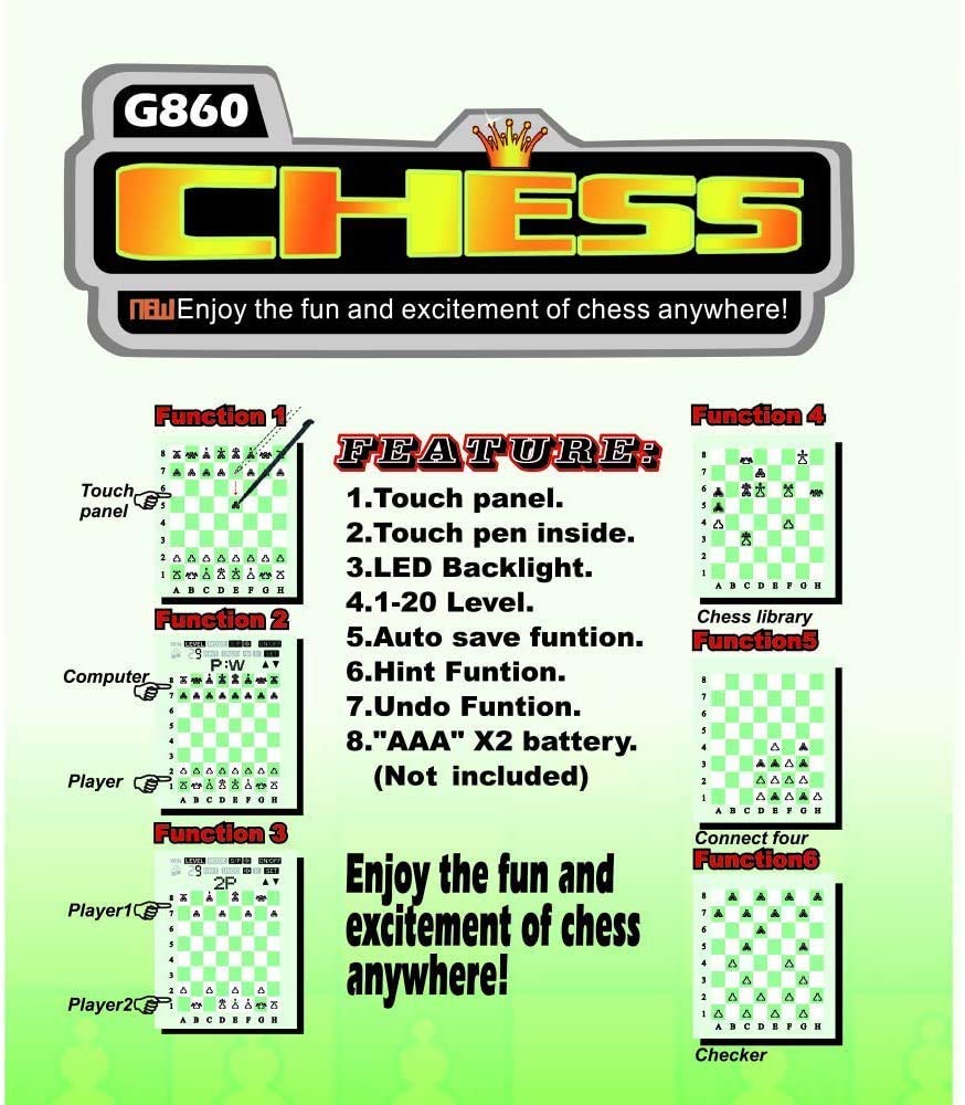 LIKE Portable Touch Control Chess Board for Kids – Learn and Play