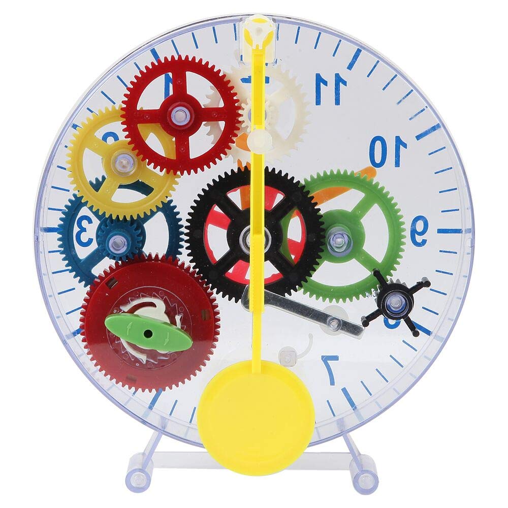 Lily's Home 31-Piece Puzzle Clock Kit – No Batteries Required & Learn How Clock Gears Work