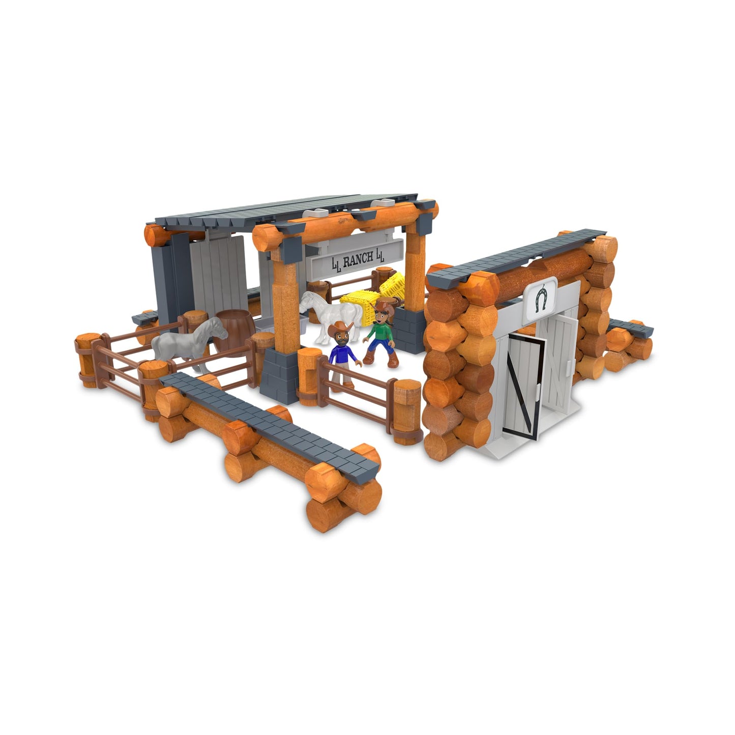 Lincoln Logs Big Sky Ranch Building Set - Real Wood Construction