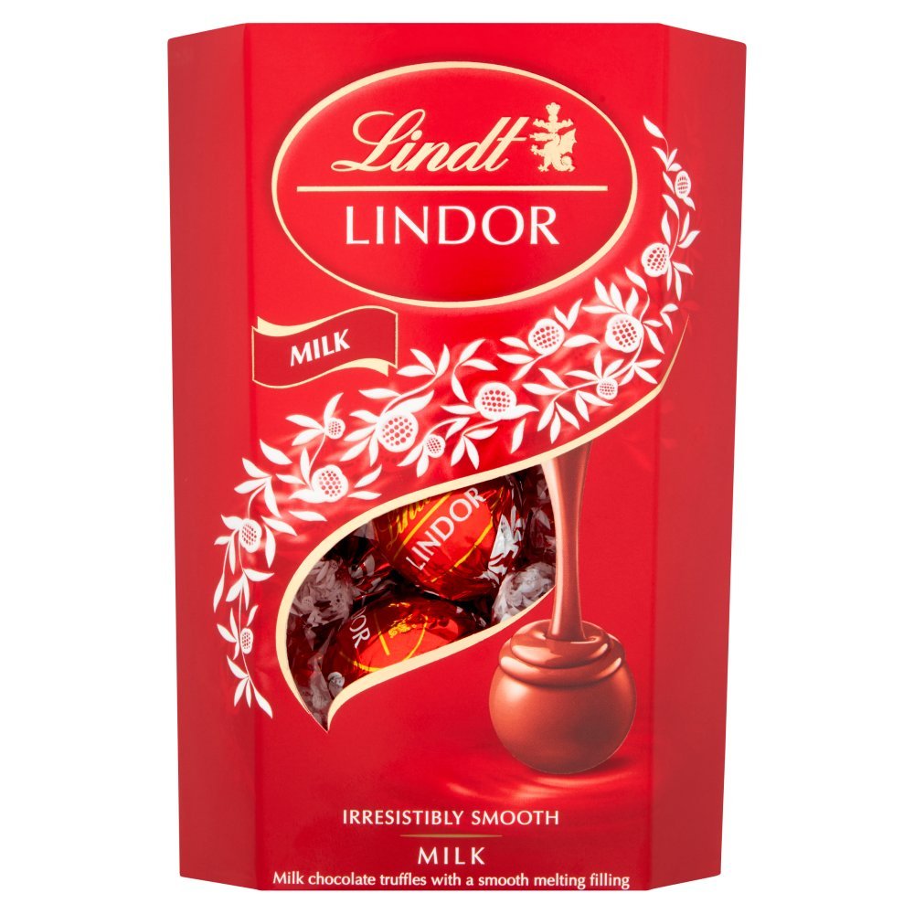 Lindt Lindor Milk Chocolate Truffles Box, 200g