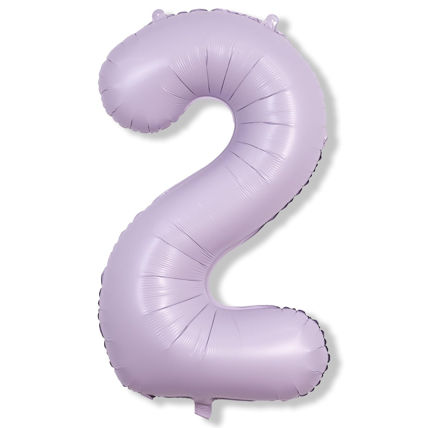 Lingqiang Light Purple 40in Number 2 Foil Balloon – Giant Lilac Birthday & Event Decor