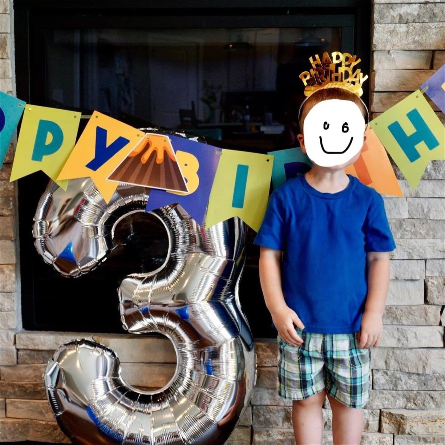 Lingqiang Silver 4 Number Balloon – 40in Foil Birthday & Anniversary Decoration