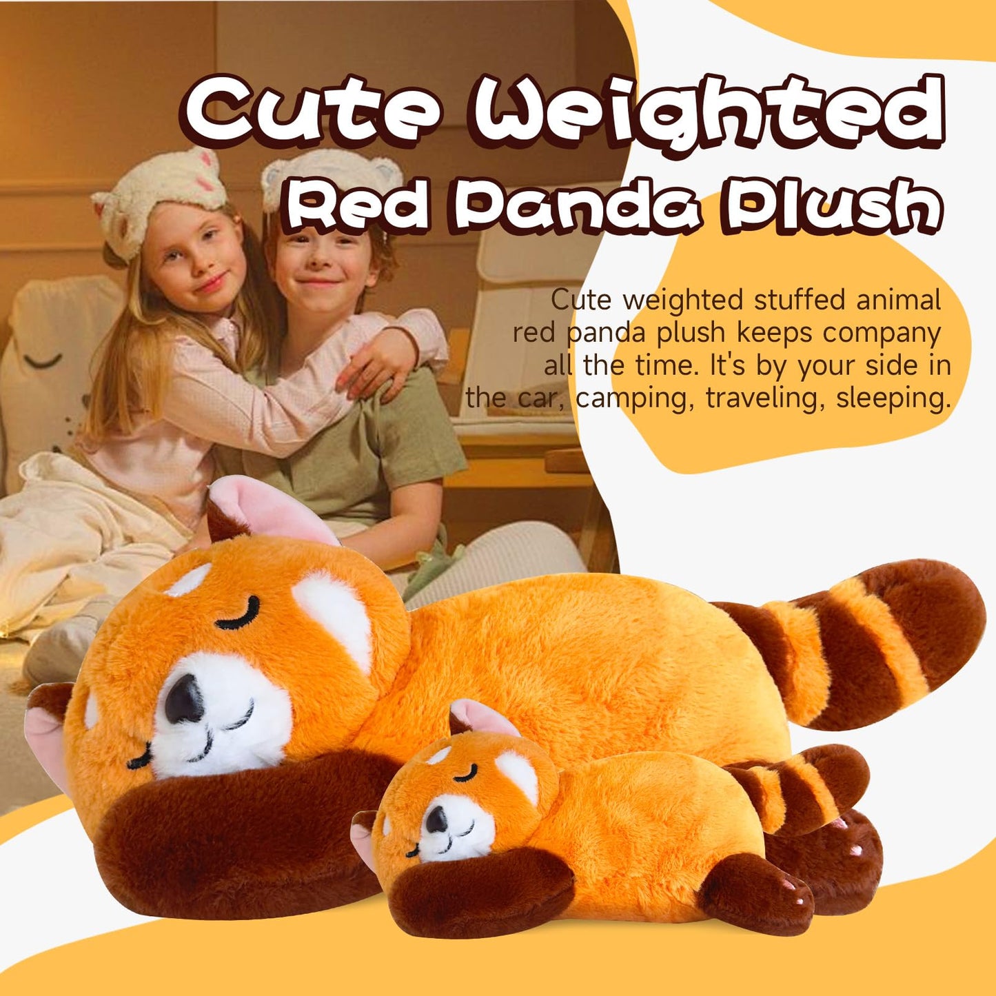 Liraziva Red Panda Plush – 50cm Soft Stuffed Animal for Kids & Adults