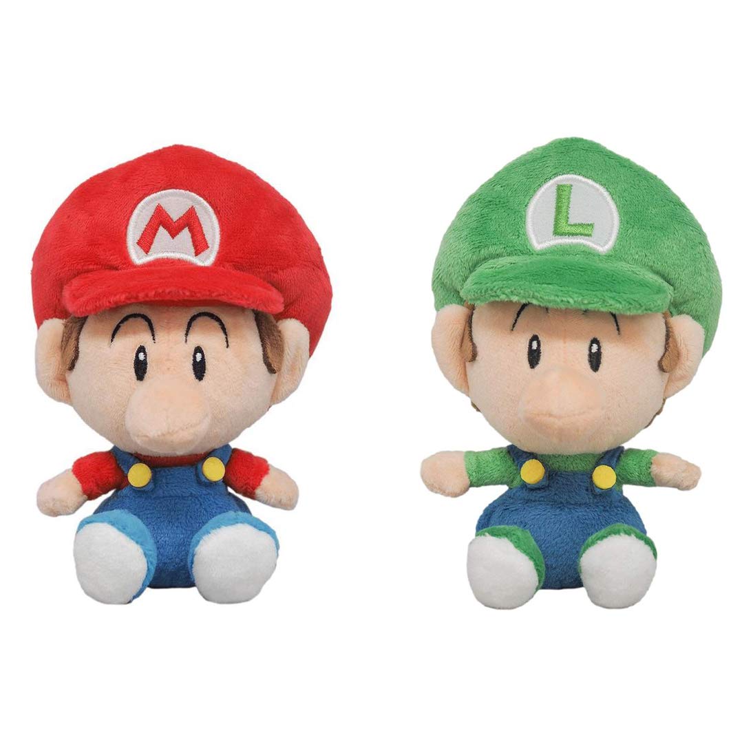 Little Buddy All Star Baby Mario & Baby Luigi Plush Set – 1247 & 1248 | 4" L x 3" W x 6" H