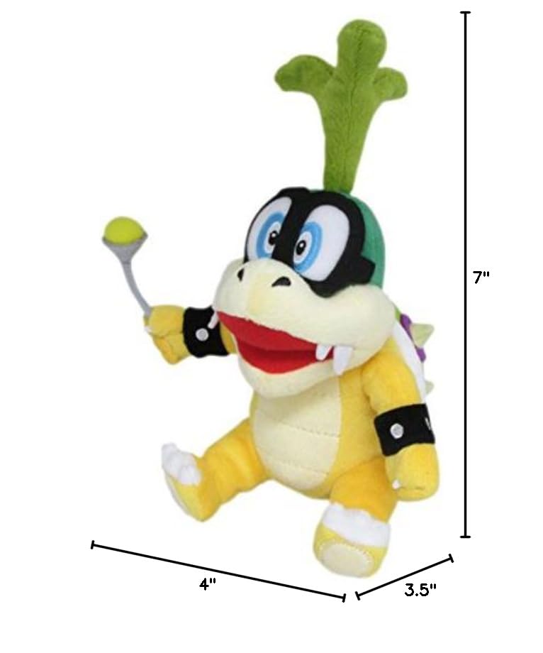 Little Buddy Super Mario Iggy Koopa 8" Plush – Officially Licensed, Collectible