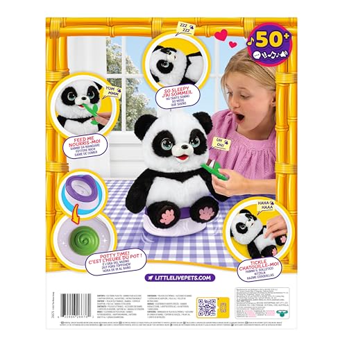 Little Live Pets My Baby Panda ChuChu – 50+ Sounds & Potty Dance Plush Toy