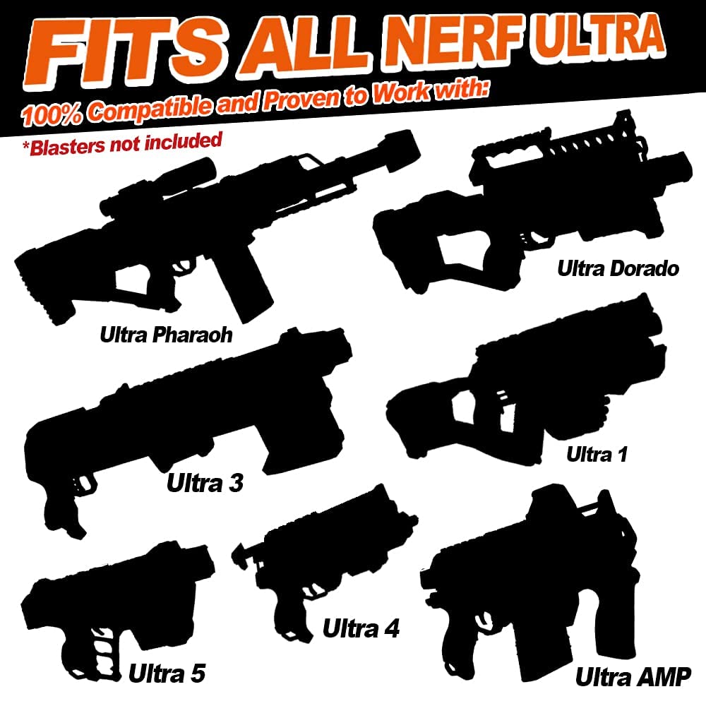 Little Valentine 80-Dart Refill Pack for Nerf Ultra Blasters Black