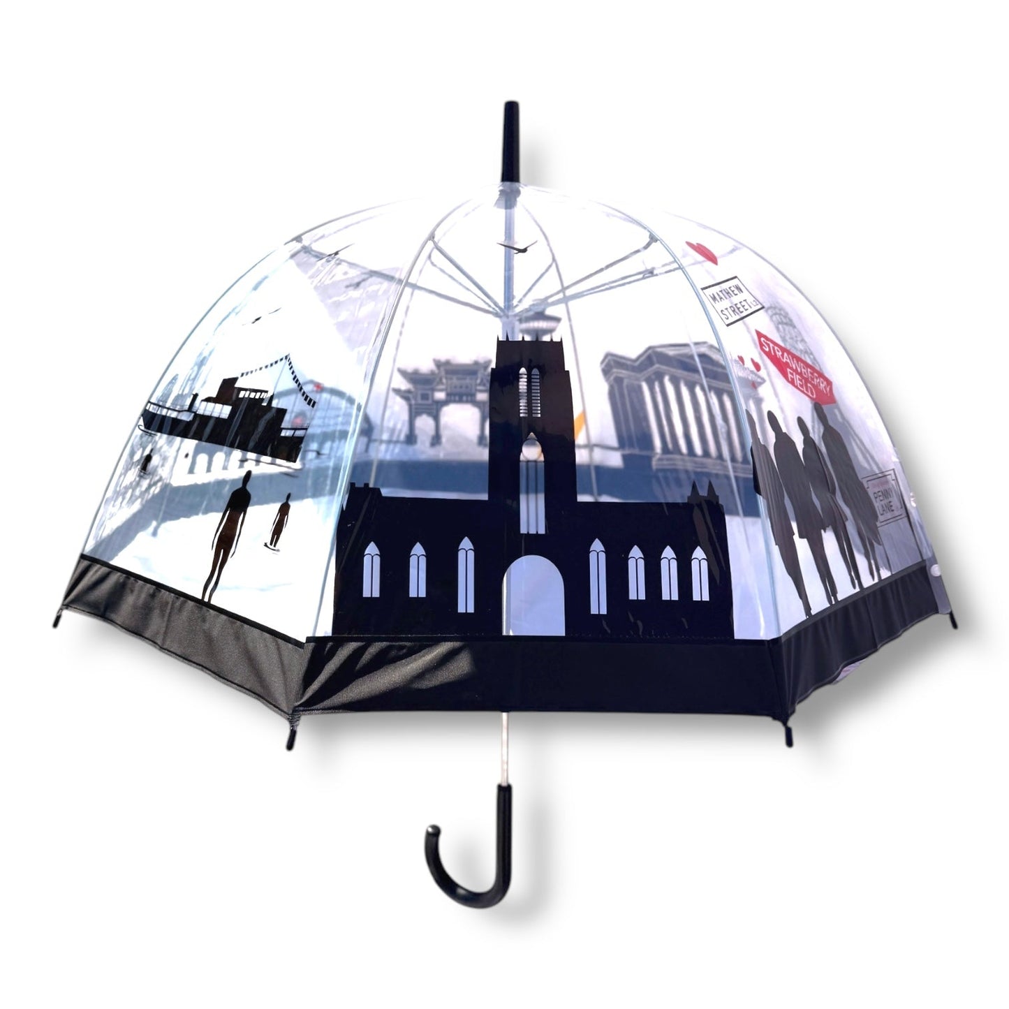 Liverpool Skyline Clear Umbrella