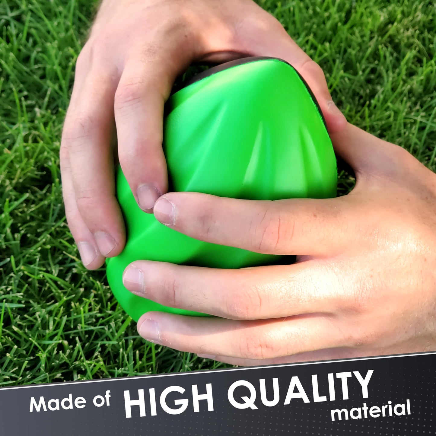 LMC Products 7-Inch Spiral Mini Foam Footballs - 4-Pack for Kids (Red, Yellow, Blue, Green)
