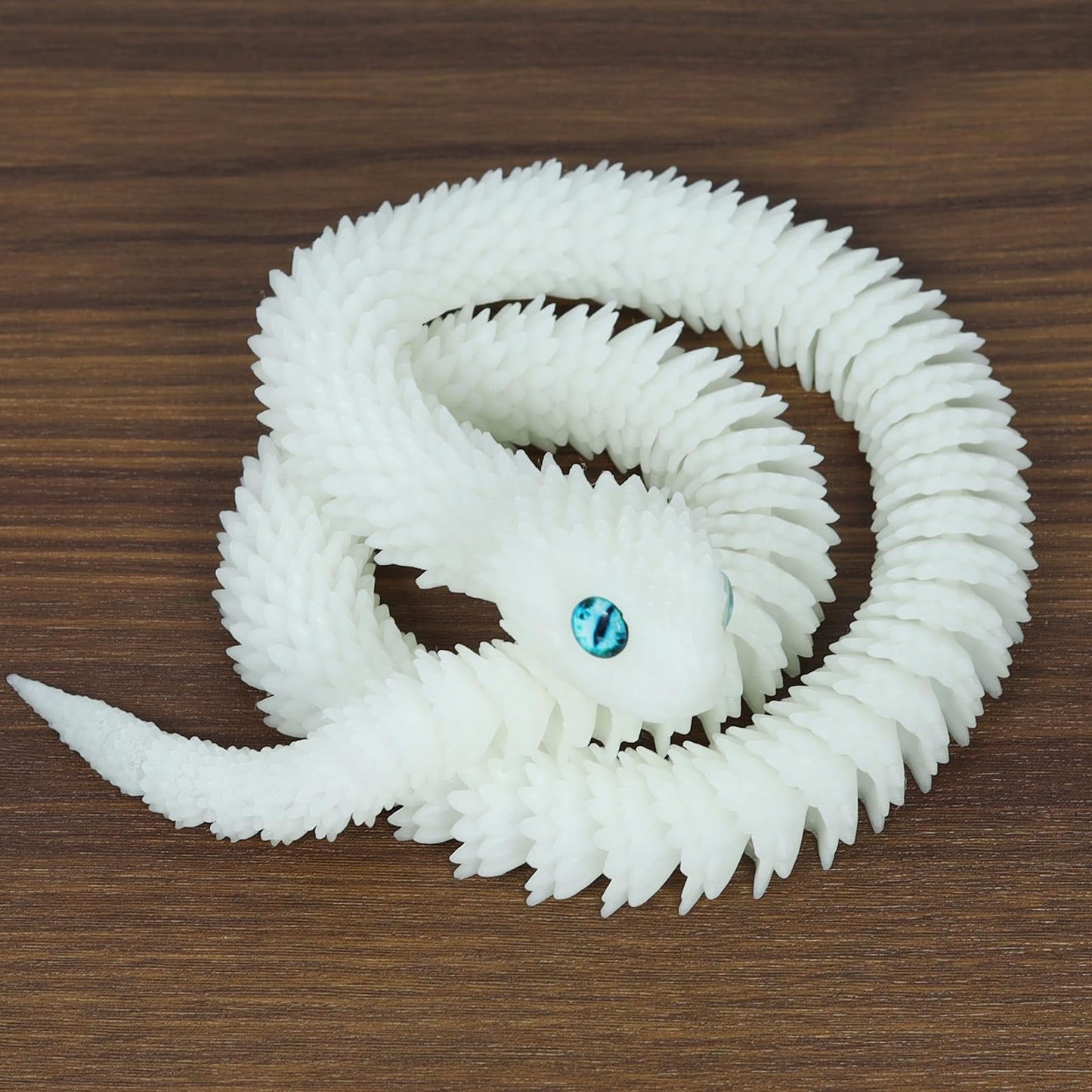 Lohoee 24in 3D Printed Glow-in-the-Dark Snake Toy | Flexible Fidget for Collectors
