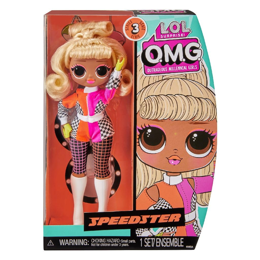 L.O.L. Surprise! O.M.G. Speedster Doll – Surprises, Accessories & Racecar Outfit