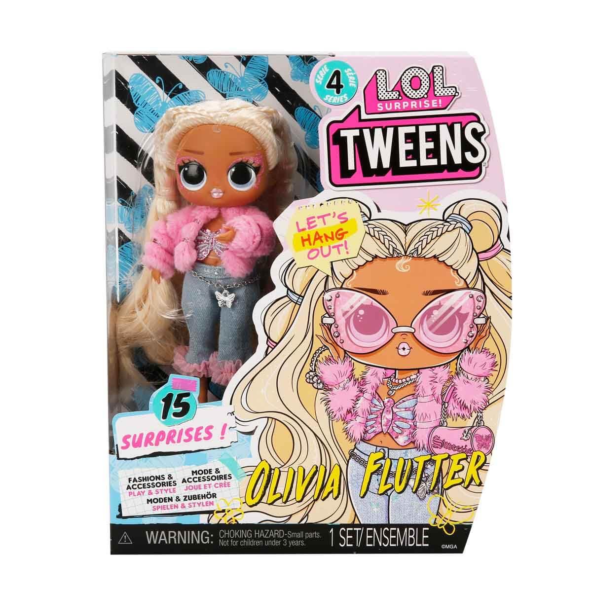 L.O.L. Surprise! Tweens Series 4 Olivia Flutter – 15 Surprises, Fashion Doll Gift for Kids 4+