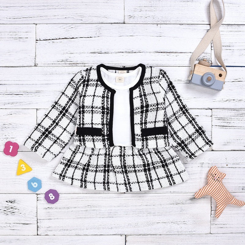 Long-sleeved Two-pieces Baby Girls' Suit