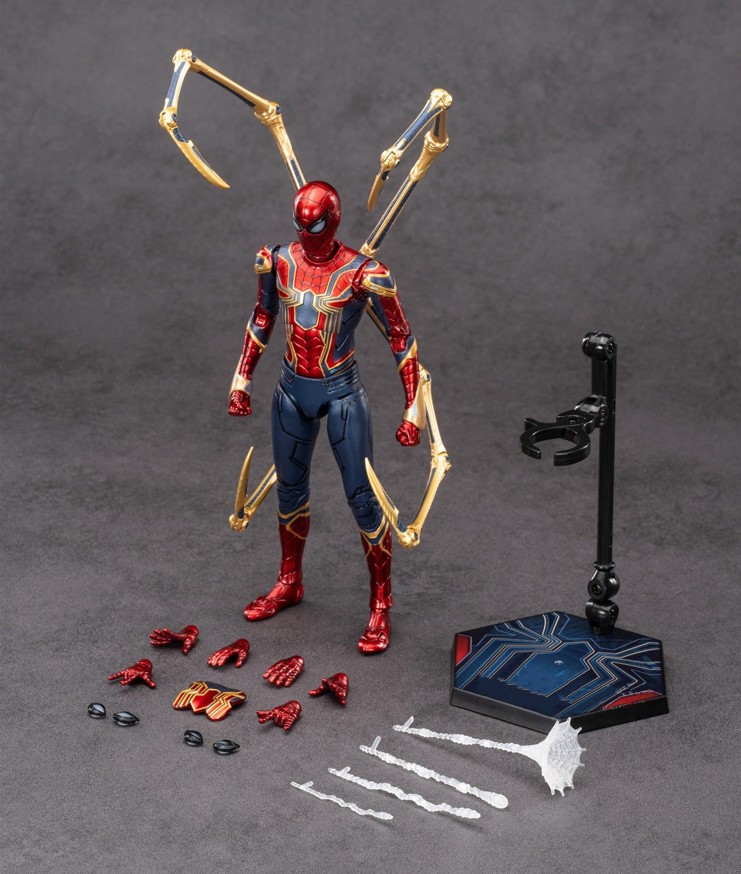LonullyMege Iron Spider Action Figure – 7-Inch Ultra Poseable 1/10 Scale Collectible