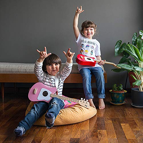 Loog Mini Acoustic Guitar for Kids - 3-String Beginner, Ages 3+, Lessons & App