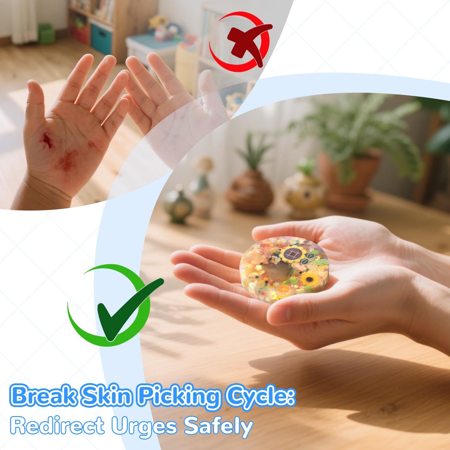 LOOMI 4PCS Seasonal Theme Picking Pads – Silicone Fidget Toys for Adults (6CM/2.93IN)