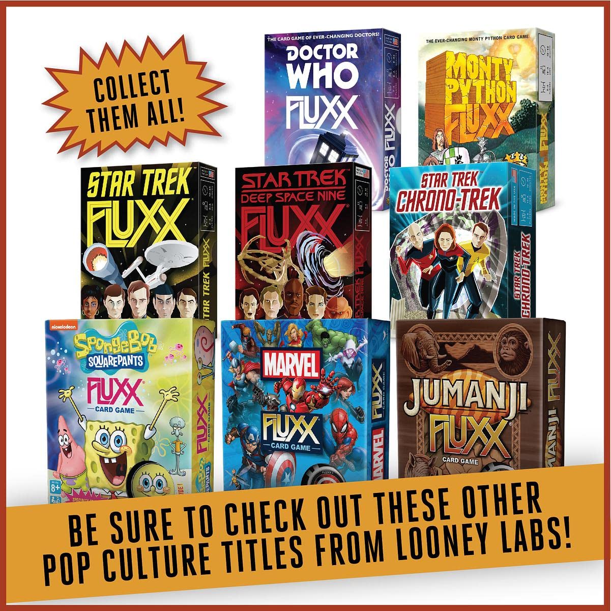 Looney Labs Jumanji Fluxx Card Game – Ever-Changing Rules & Jungle Chaos