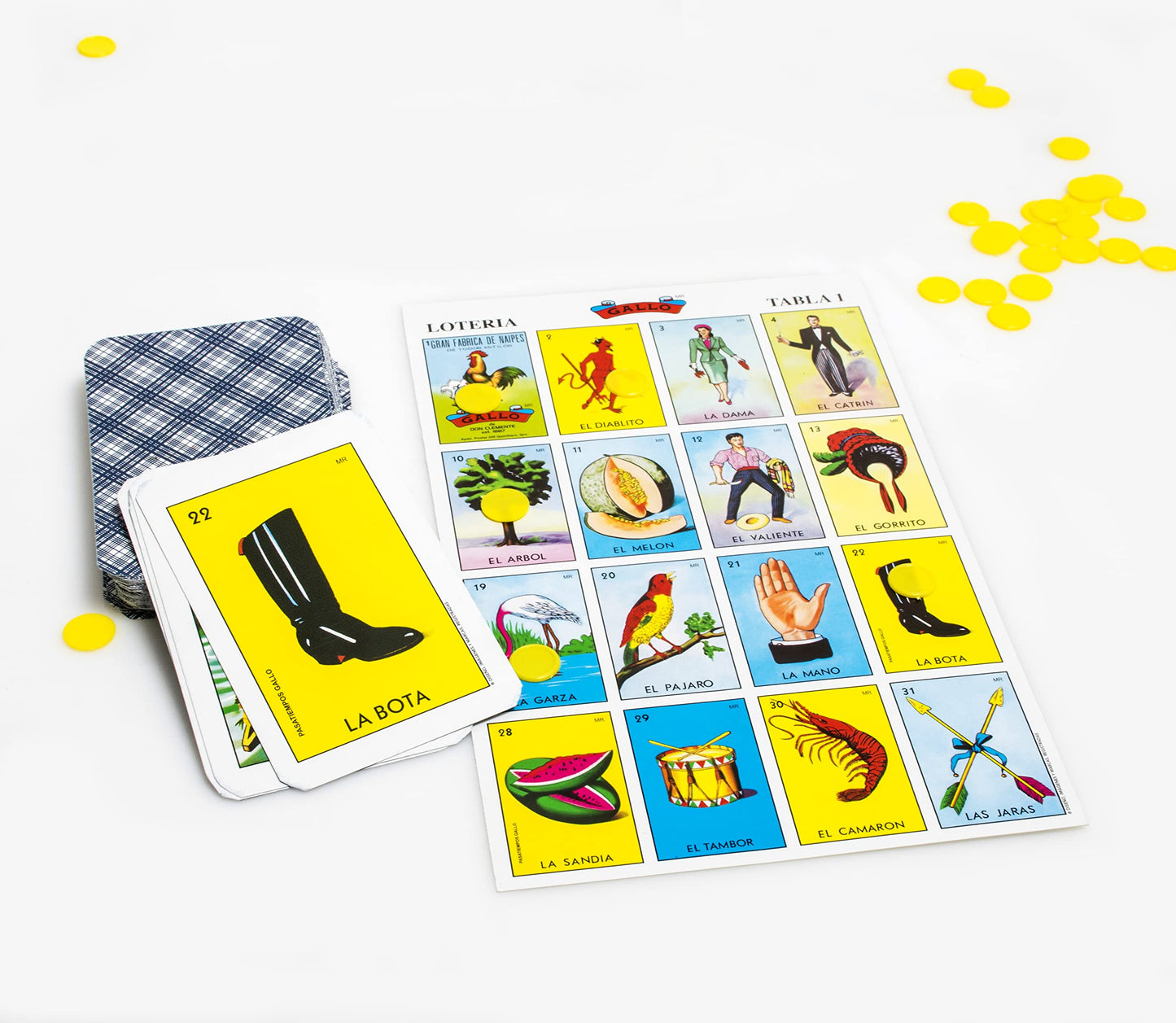 Loteria Authentic Mexican Game – Don Clemente Brand, 10 Boards with Box