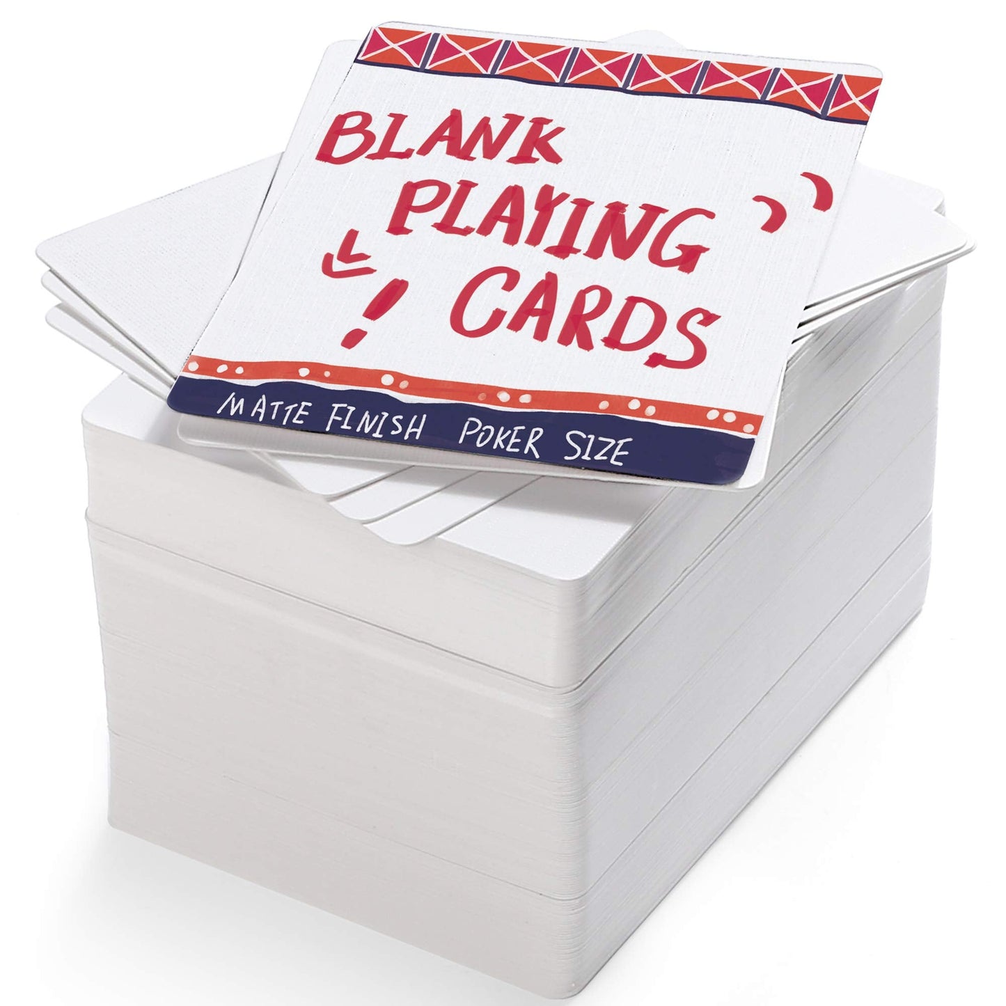 LotFancy Blank Playing Cards – 180 Printable Cards, Matte Finish, Poker Size