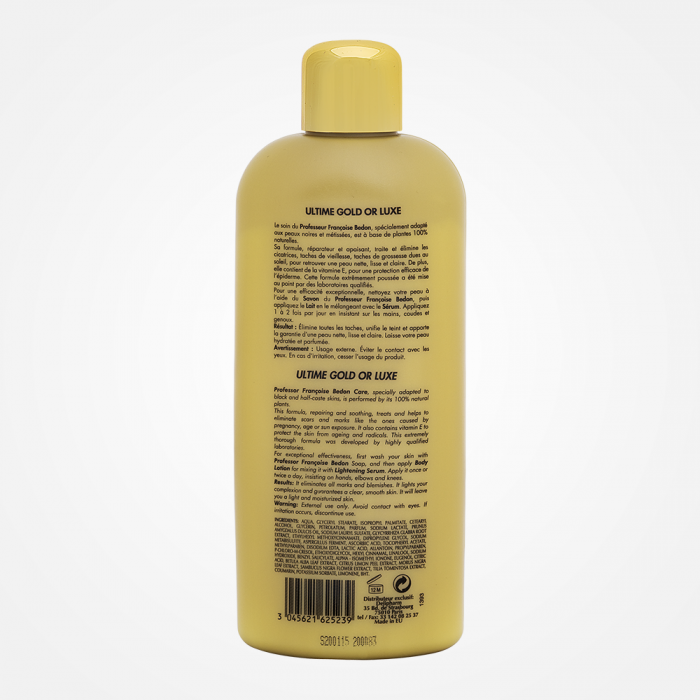 Pr. Francoise Bedon Lightening Lotion Ultime Gold OR Luxe: Skin Brightening & Dark Spot Corrector for Radiant Tone - 16.91 oz