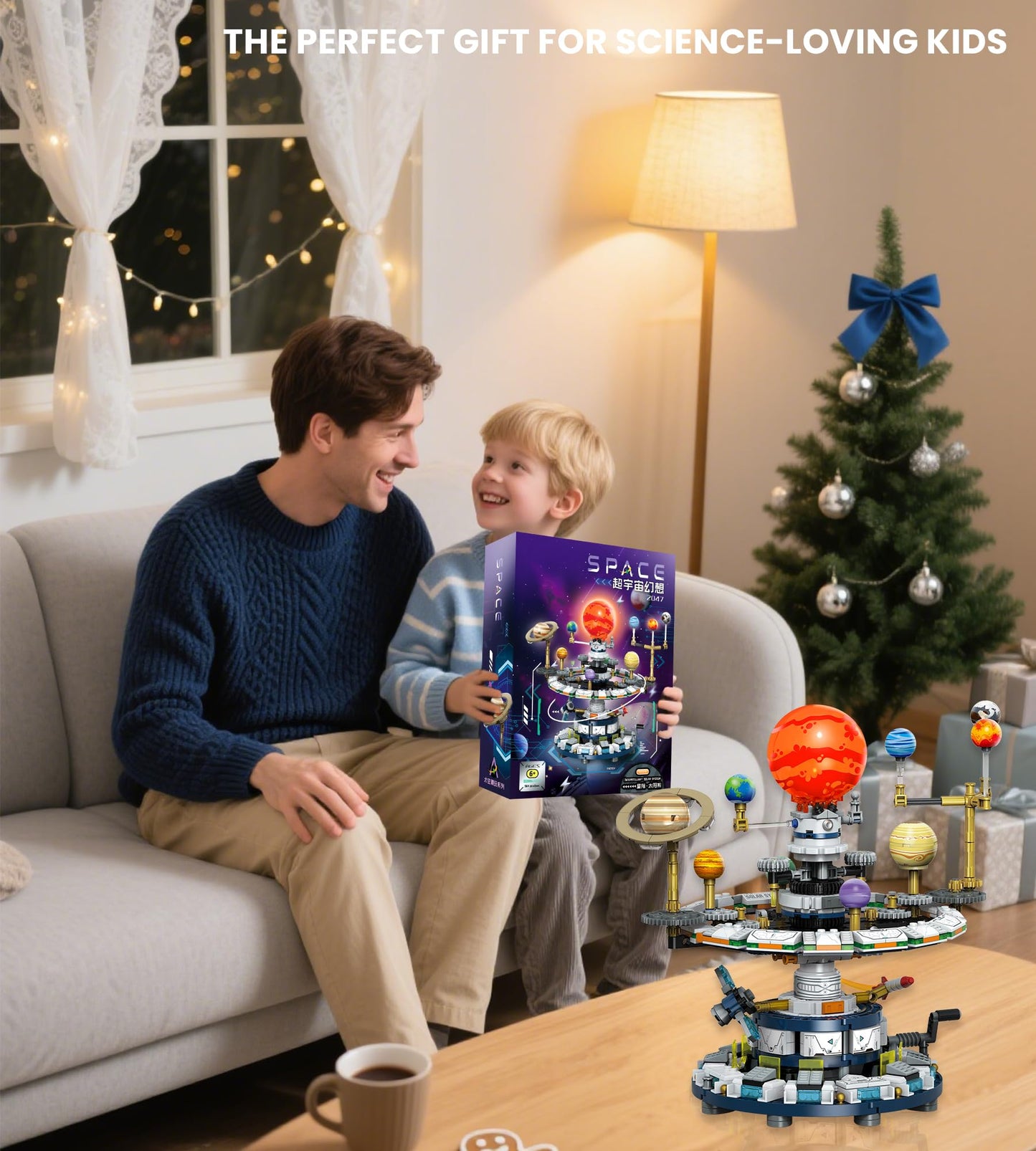 Loyratche Rotatable Solar System Kit – 963pcs STEM Toy for Teens 12+